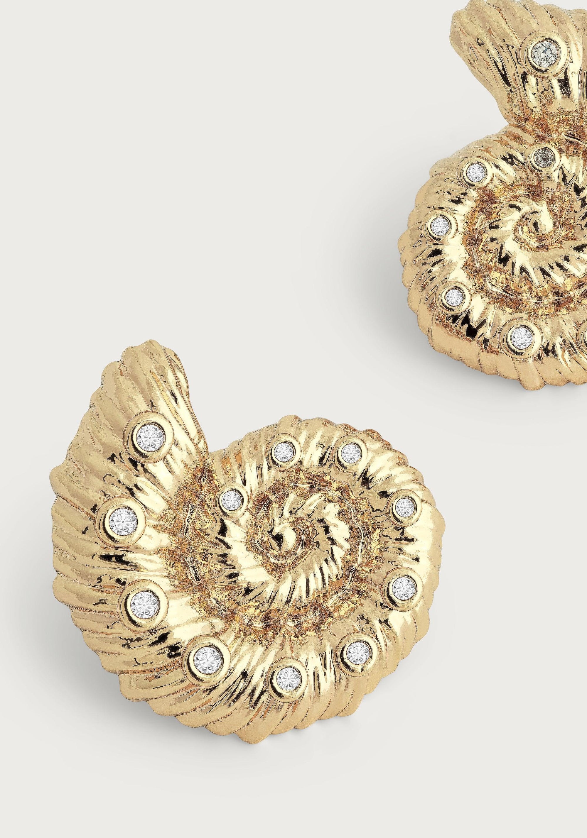 Shell Stud Earrings - Anabel Aram
