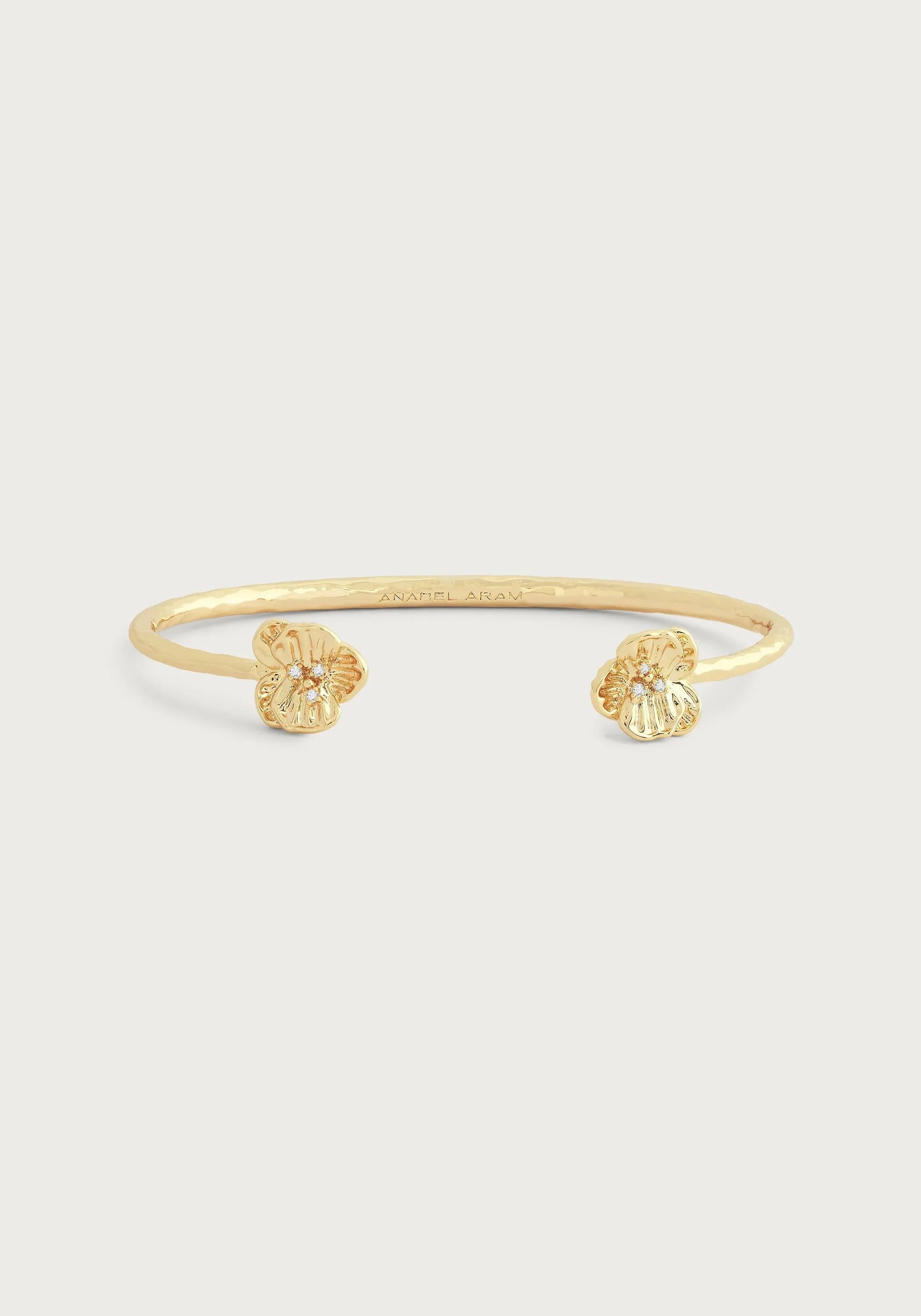Orchid Gold Bangle - Anabel Aram