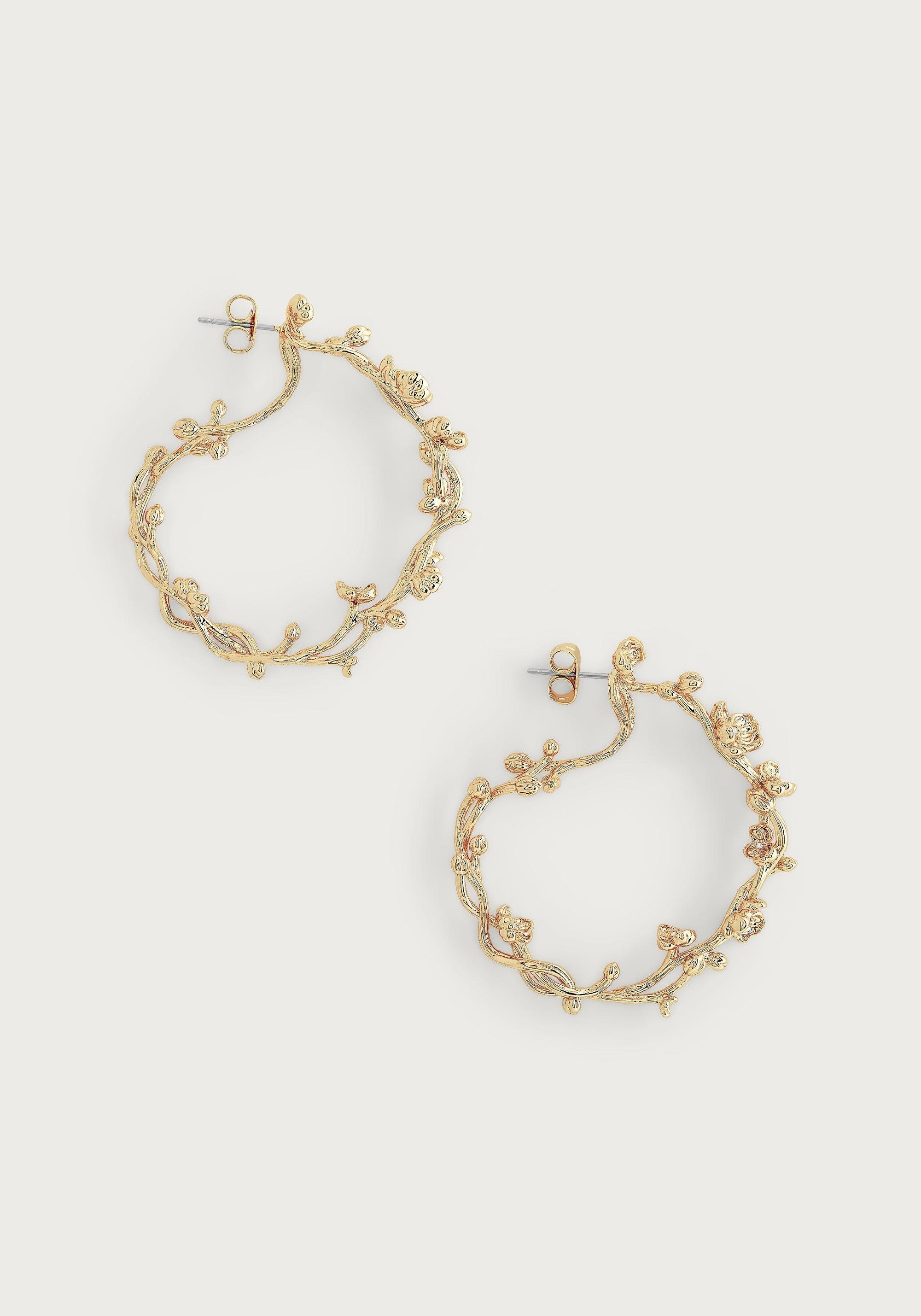 Orchid Hoop Earrings - Anabel Aram