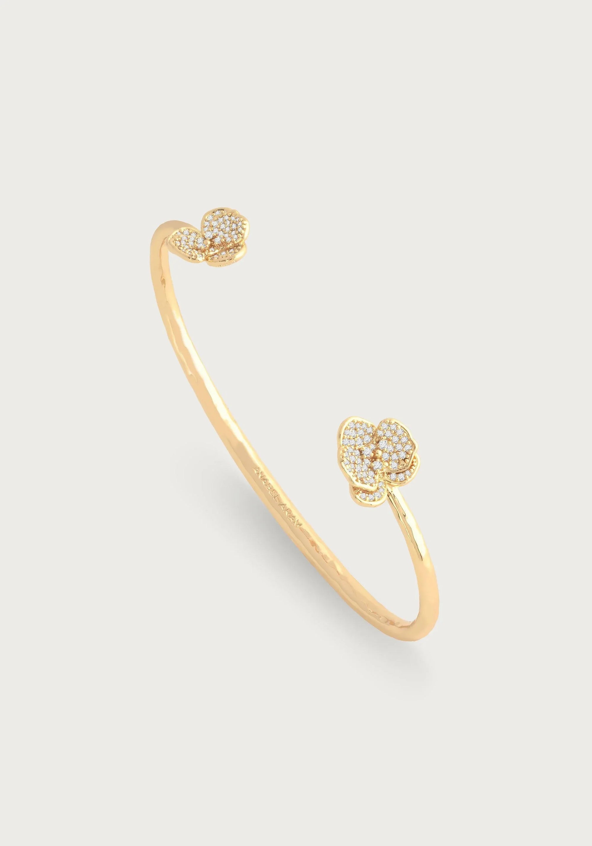 Orchid Pave Bangle - Anabel Aram