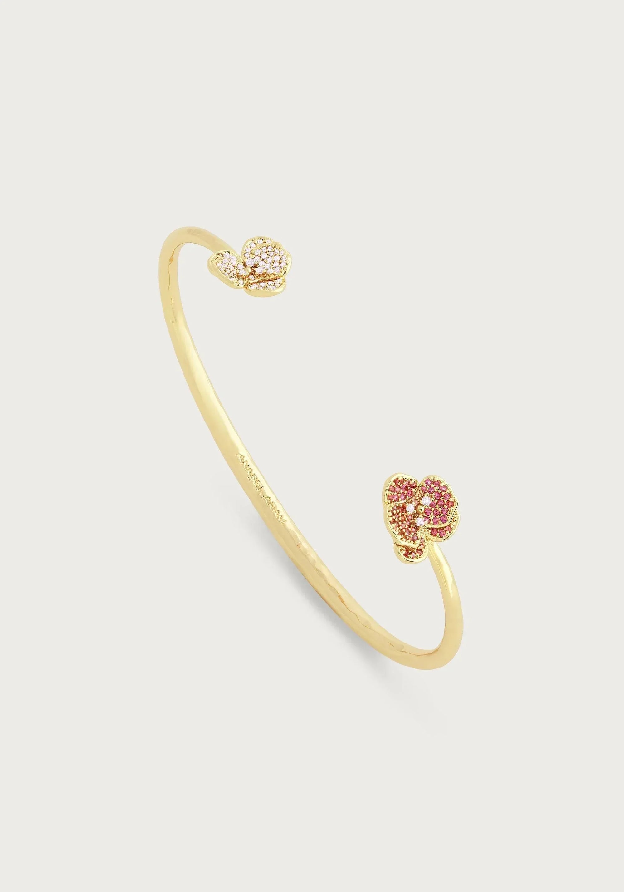 Orchid Pink Pavé Bangle