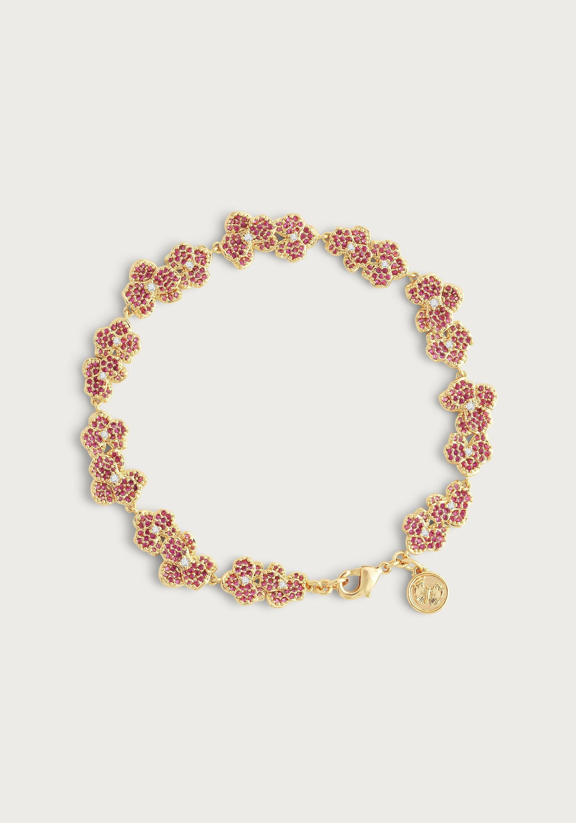 Orchid Pave Tennis Bracelet - Anabel Aram