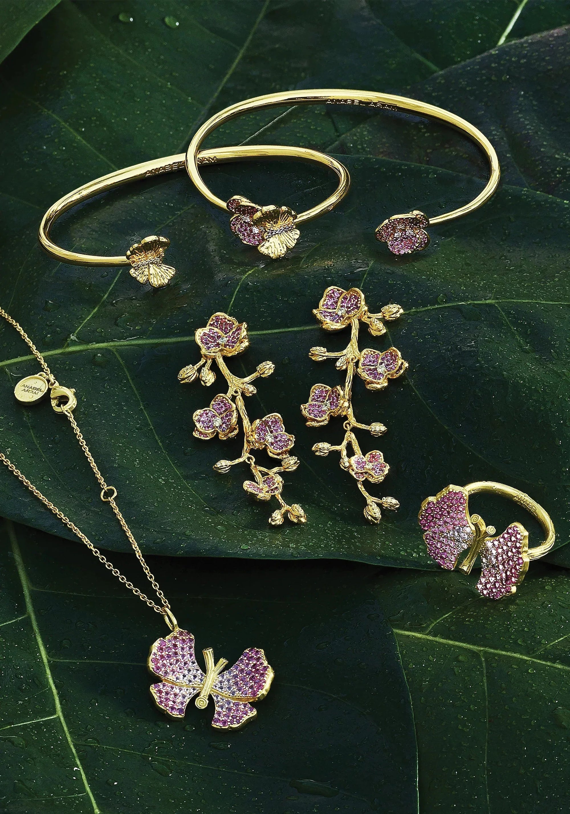 Orchid Pink Pavé Bangle