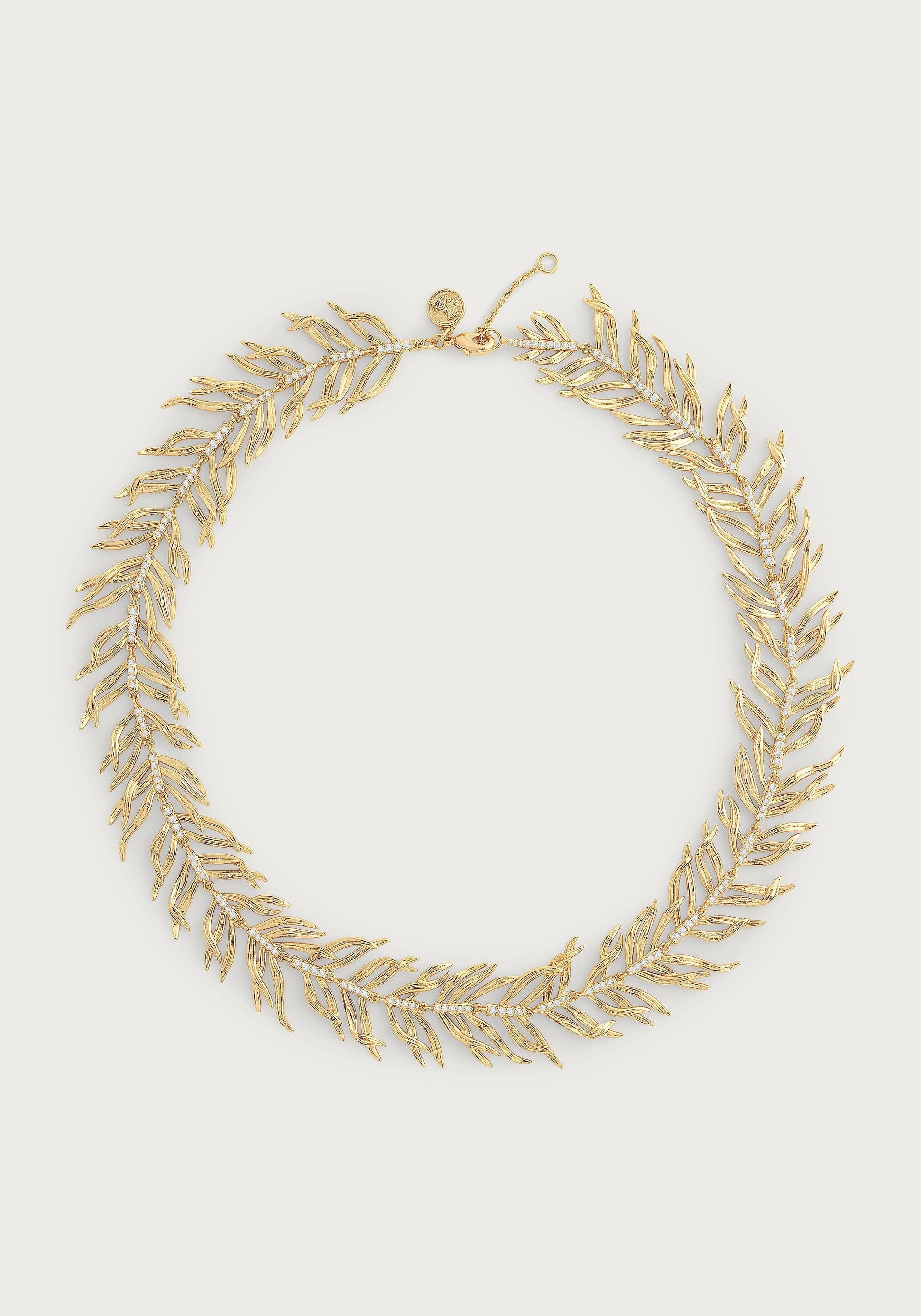 Palm Leaves Necklace - Anabel Aram