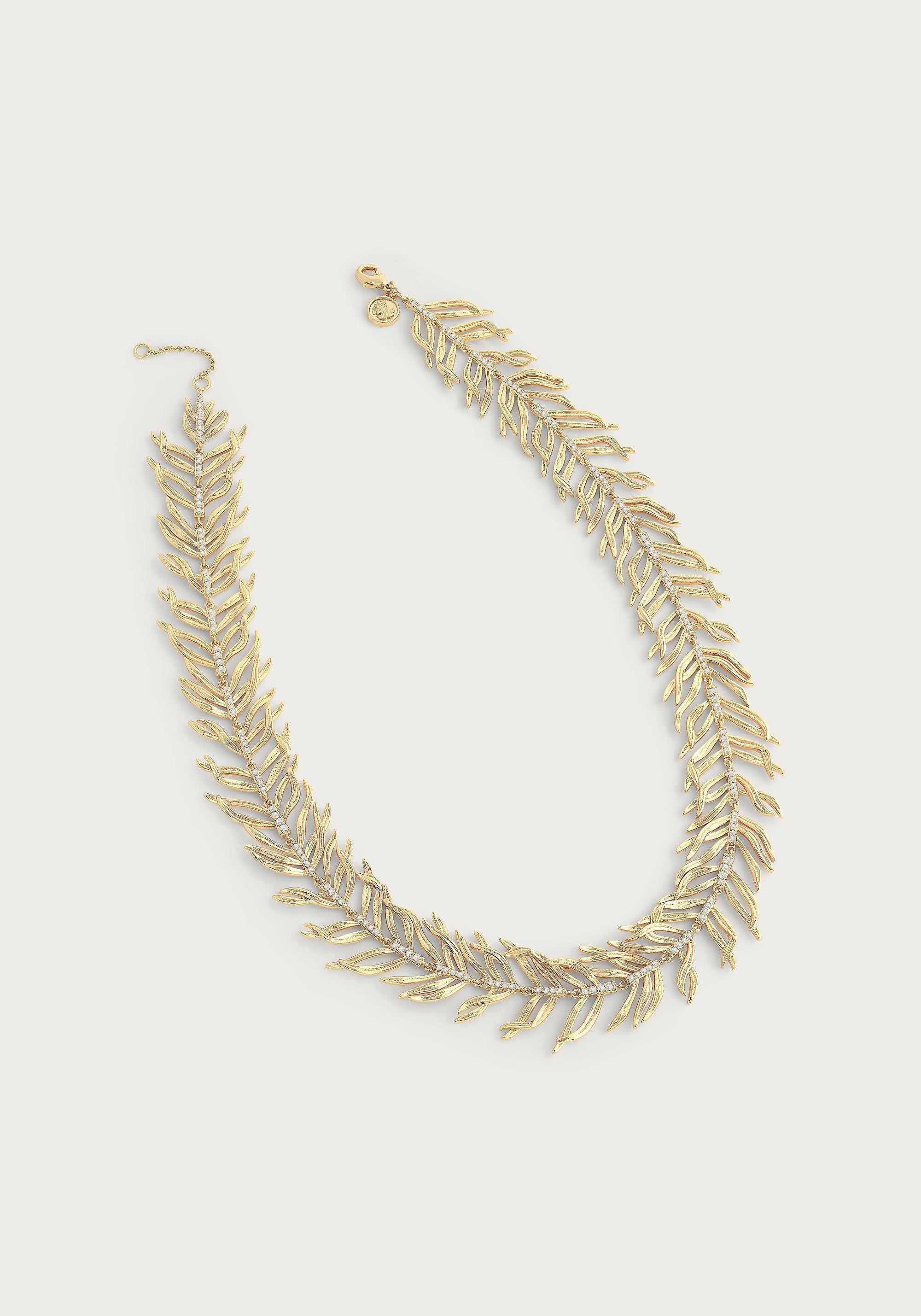 Palm Leaves Necklace - Anabel Aram