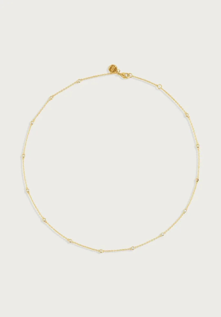 Gold Chain with Crystals - Anabel Aram