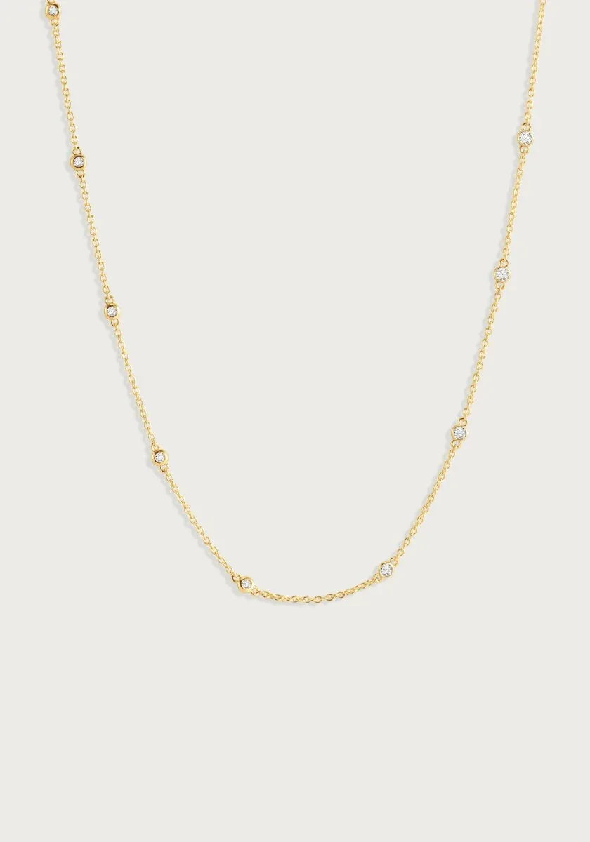 Gold Chain with Crystals - Anabel Aram