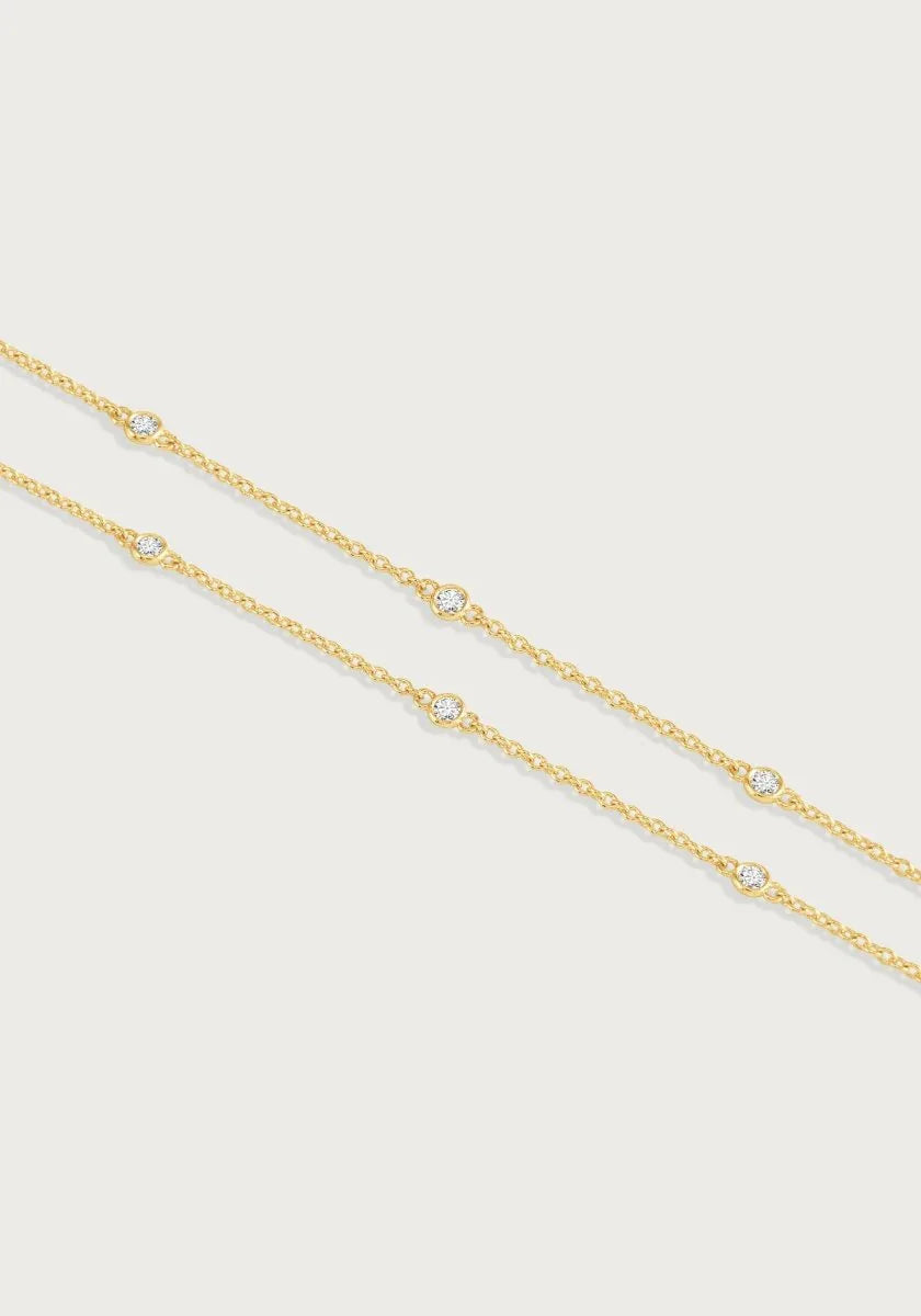 Gold Chain with Crystals - Anabel Aram