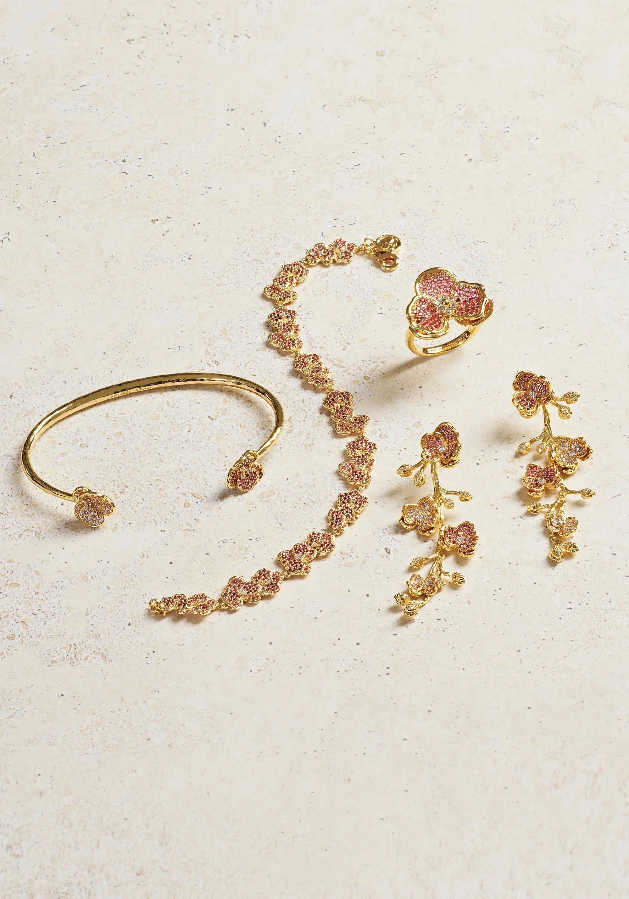Orchid Pink Pavé Bangle